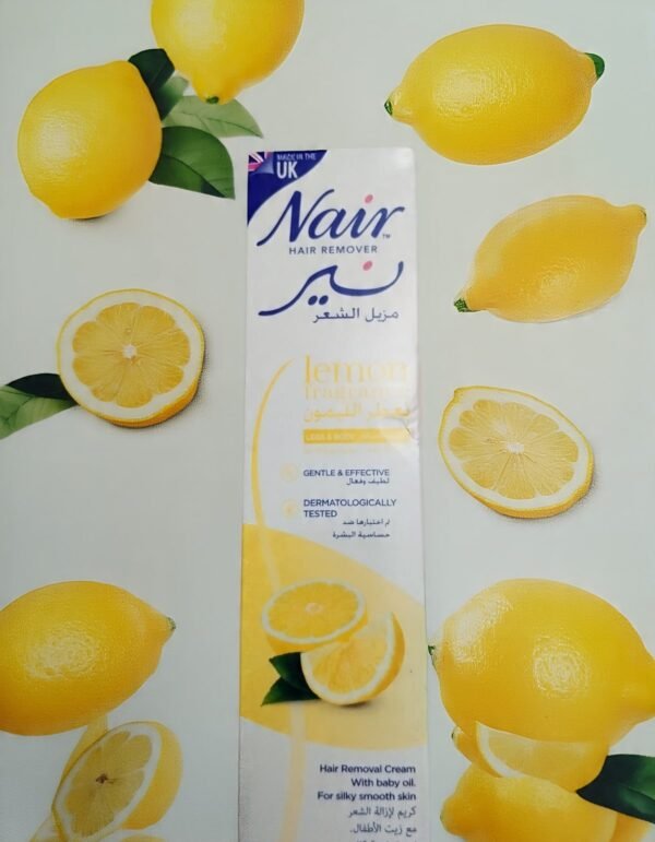Nair Lemon Hair Removal Cream for Legs & Body Effective Smooth Skin 110g