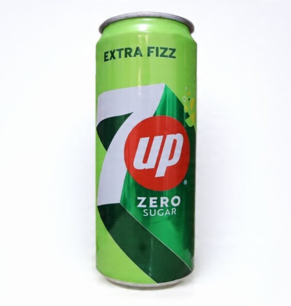 7UP Carbonated Soft Drink Extra Fizz Zero Sugar Can 330ml