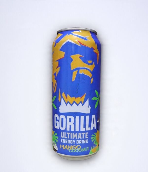 GORILLA Ultimate Mango & Coconut  Energy Drink Can 500ml