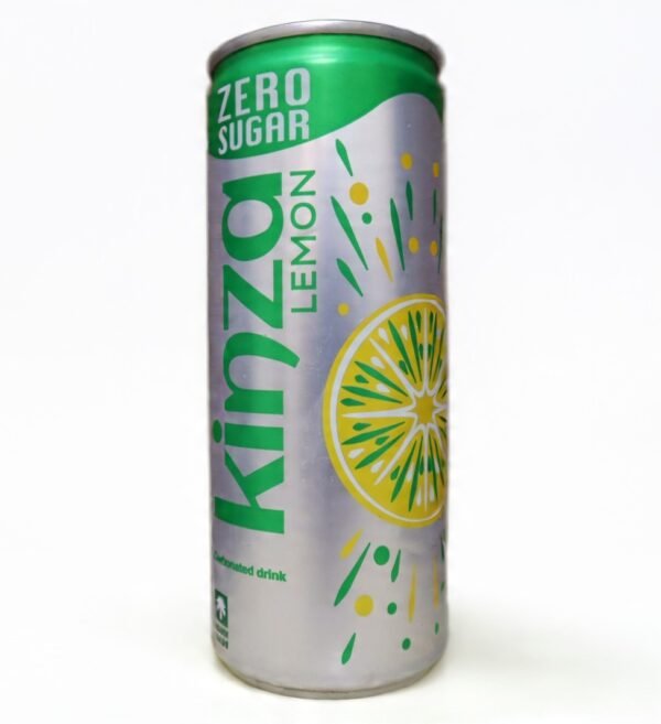 Kinza Zero Sugar Lemon Carbonated Soft Drink Can 250ml