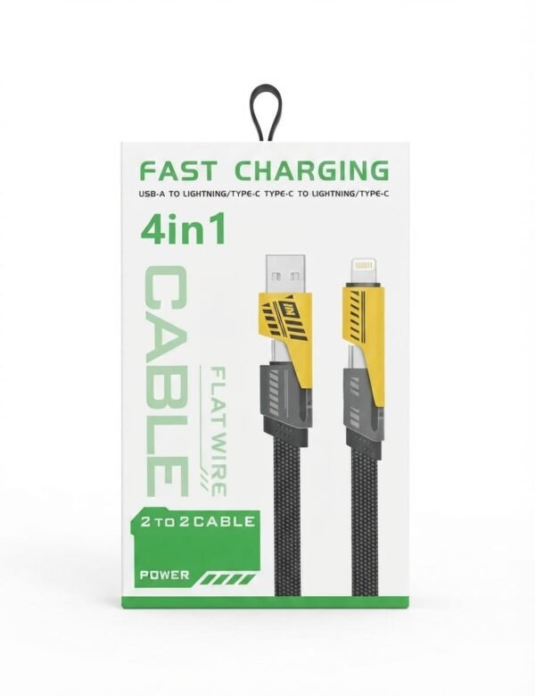 FLATWIRE 4in1 Fast Charging Cable